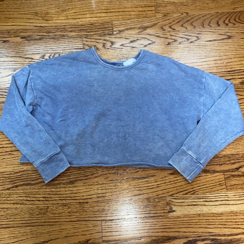 Blue cropped sweater